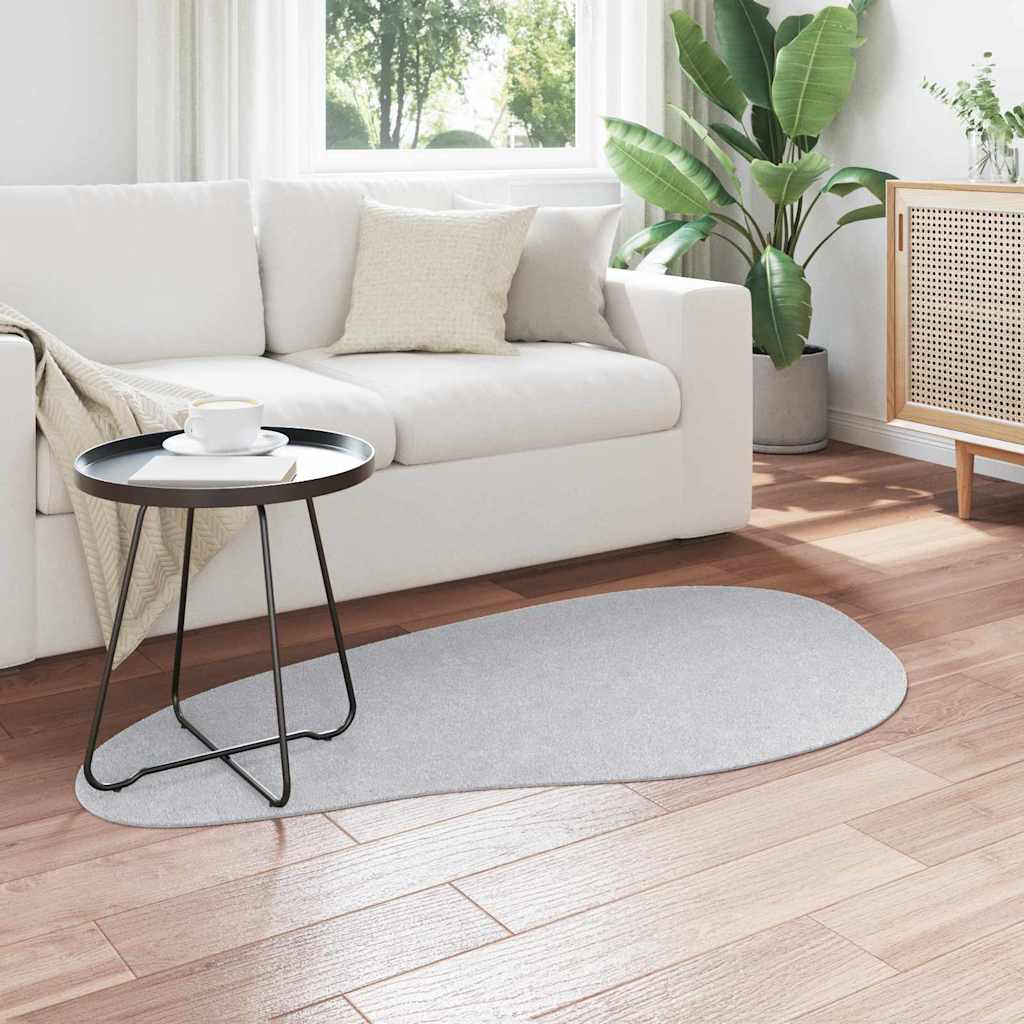 Teppich Grau 80 x 150 cm Polyester