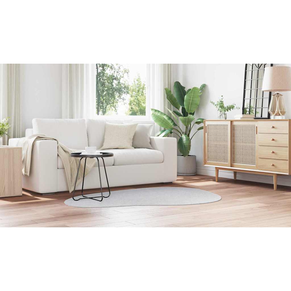 Teppich Grau 120 x 170 cm Polyester