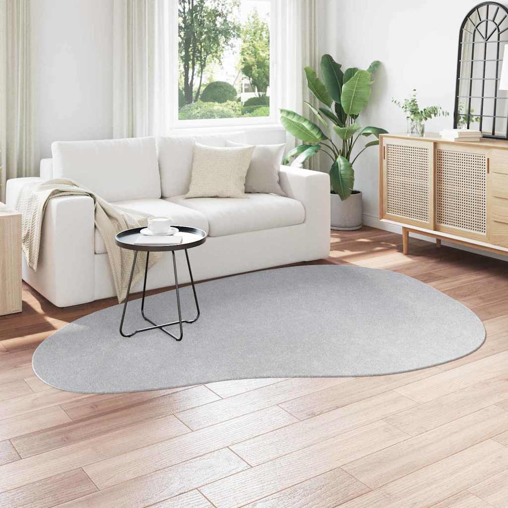 Teppich Grau 160 x 230 cm Polyester