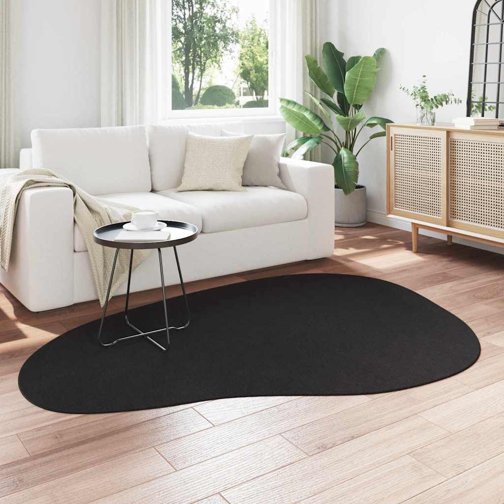 Teppich Schwarz 140 x 200 cm Polyester