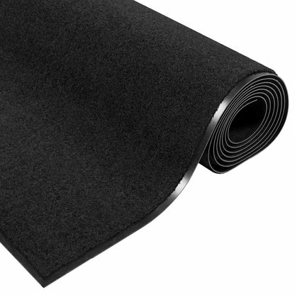 Fußmatte Schwarz 120 x 250 cm Polyamid und PVC