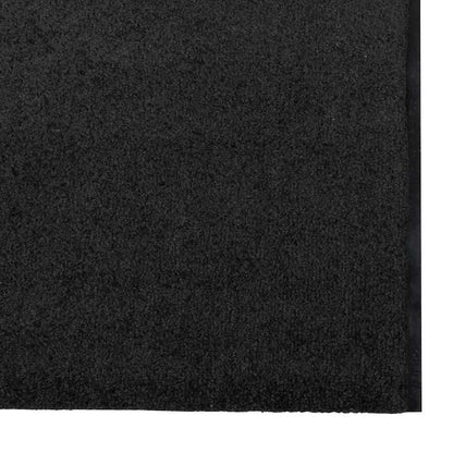 Fußmatte Schwarz 120 x 350 cm Polyamid und PVC
