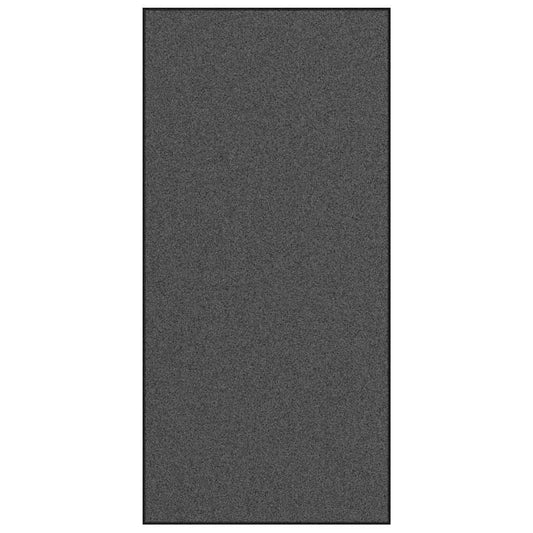 Fußmatte Anthrazit und Schwarz 120 x 250 cm Polyamid und PVC
