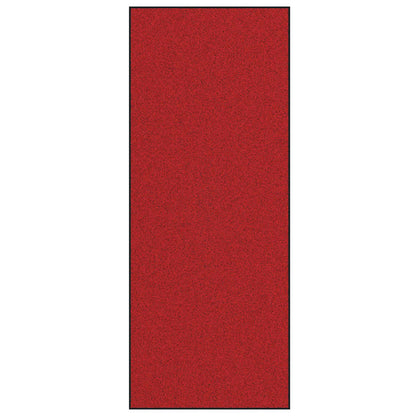 Fußmatte Rot und Schwarz 120 x 300 cm Polyamid und PVC
