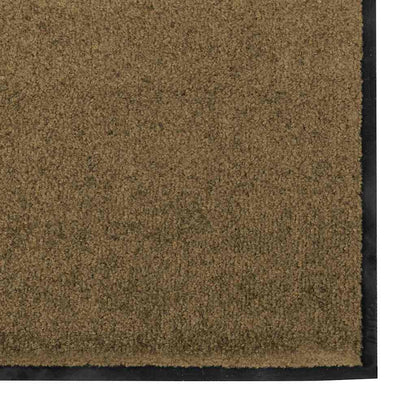 Fußmatte Braun und Schwarz 120 x 250 cm Polyamid und PVC