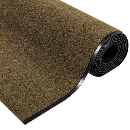 Fußmatte Braun und Schwarz 120 x 350 cm Polyamid und PVC