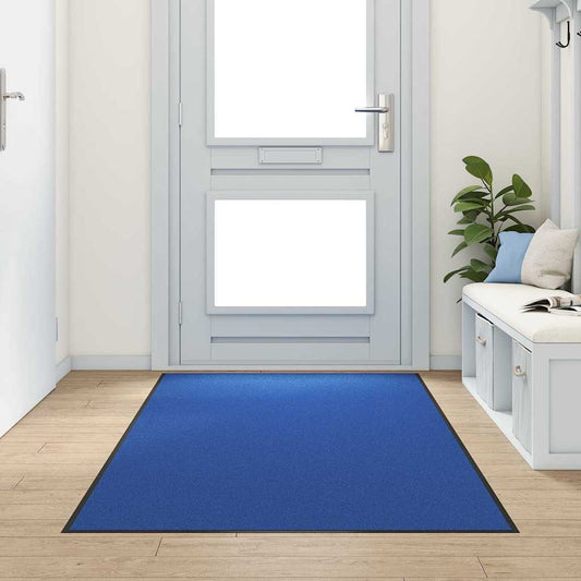 Fußmatte Blau und Schwarz 120 x 300 cm Polyamid und PVC