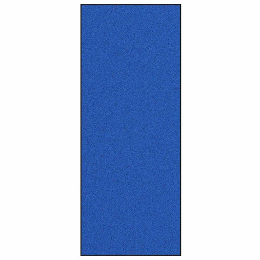 Fußmatte Blau und Schwarz 120 x 300 cm Polyamid und PVC