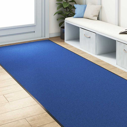 Fußmatte Blau und Schwarz 120 x 400 cm Polyamid und PVC