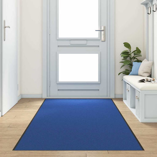 Fußmatte Blau und Schwarz 120 x 400 cm Polyamid und PVC