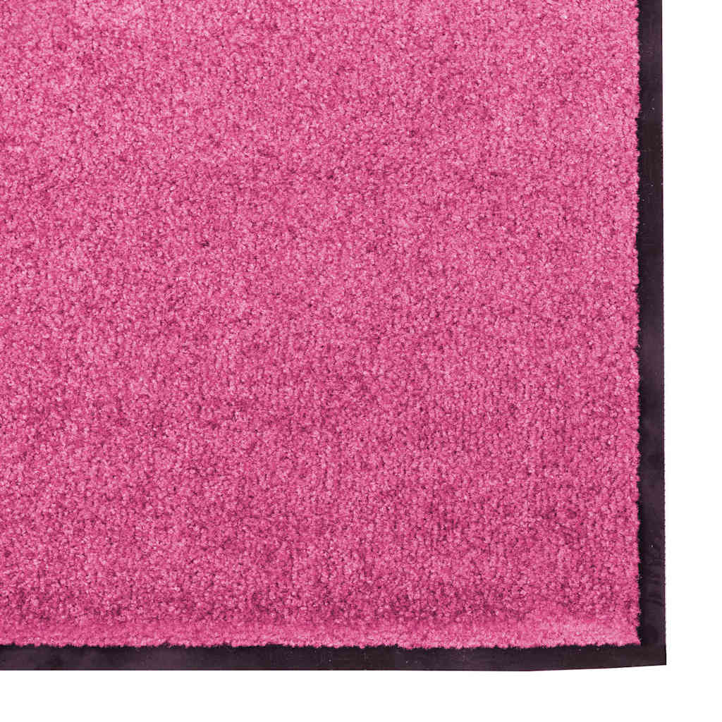 Fußmatte Rosa und Schwarz 120 x 250 cm Polyamid und PVC