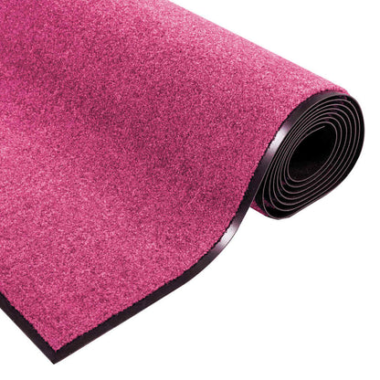 Fußmatte Rosa und Schwarz 120 x 250 cm Polyamid und PVC