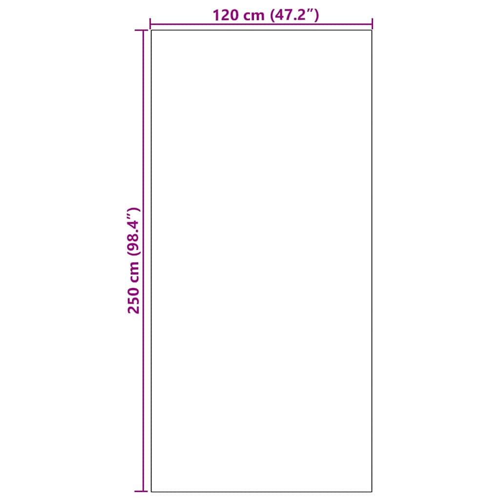 Fußmatte Rosa und Schwarz 120 x 250 cm Polyamid und PVC