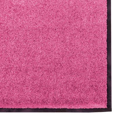 Fußmatte Pink und Schwarz 120 x 300 cm Polyamid und PVC