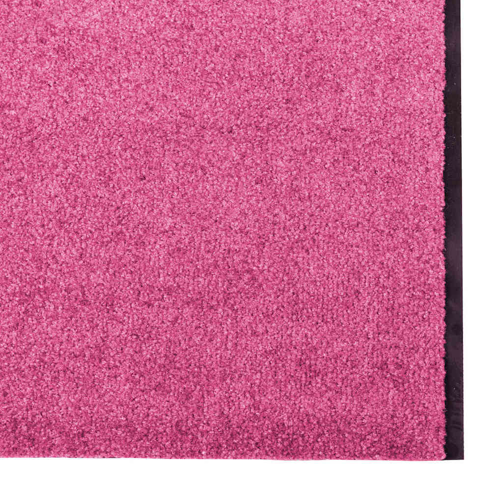 Fußmatte Pink und Schwarz 120 x 400 cm Polyamid und PVC