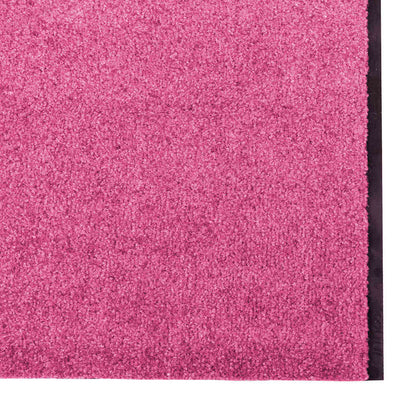 Fußmatte Pink und Schwarz 120 x 400 cm Polyamid und PVC