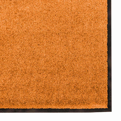 Fußmatte Orange und Schwarz 120 x 250 cm Polyamid und PVC