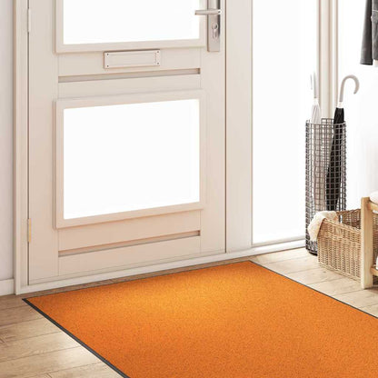 Fußmatte Orange und Schwarz 120 x 250 cm Polyamid und PVC