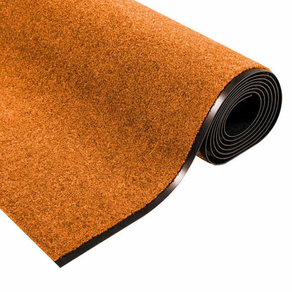 Fußmatte Orange und Schwarz 120 x 400 cm Polyamid und PVC