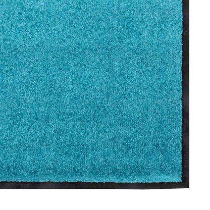 Fußmatte Cyan und Schwarz 120 x 250 cm Polyamid und PVC