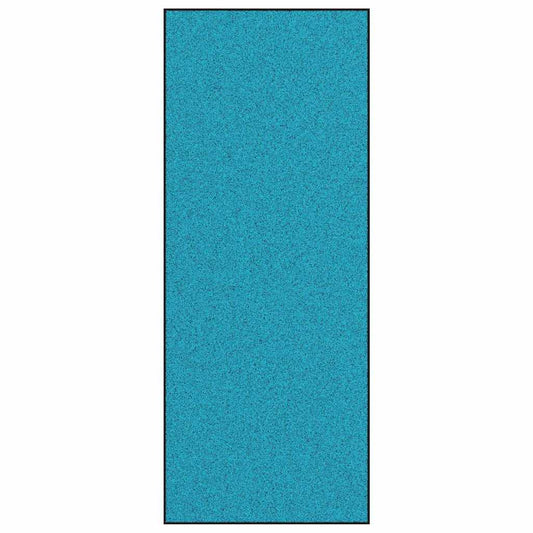 Fußmatte Cyan und Schwarz 120 x 300 cm Polyamid und PVC