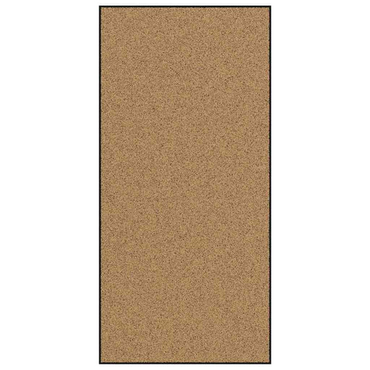 Fußmatte Creme und Schwarz 120 x 250 cm Polyamid und PVC
