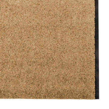 Fußmatte Creme und Schwarz 120 x 350 cm Polyamid und PVC