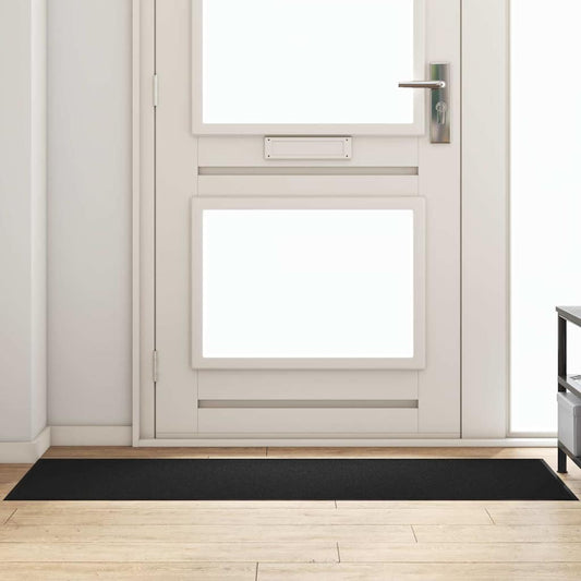 Fußmatte Schwarz 60 x 180 cm Polypropylen und Vinyl