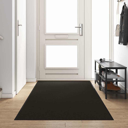 Fußmatte Schwarz 120 x 400 cm Polypropylen und Vinyl