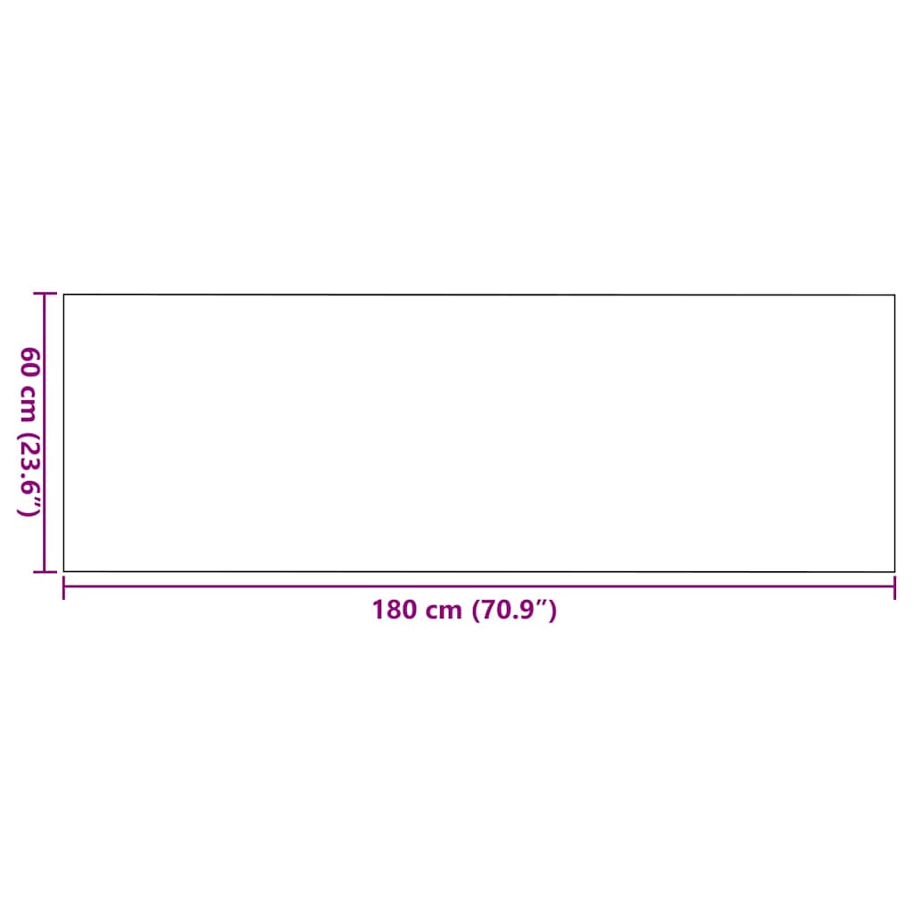 Fußmatte Sonstiges Anthrazit und Schwarz 60 x 180 cm