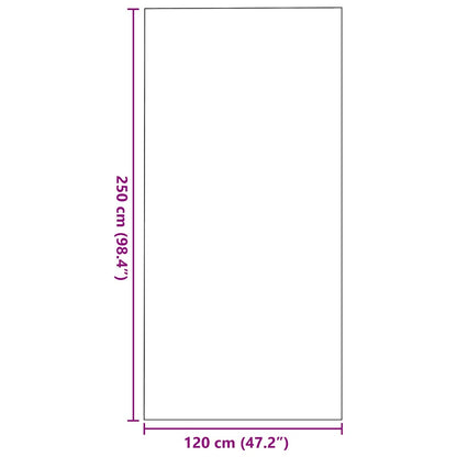 Fußmatte Anthrazit und Schwarz 120 x 250 cm