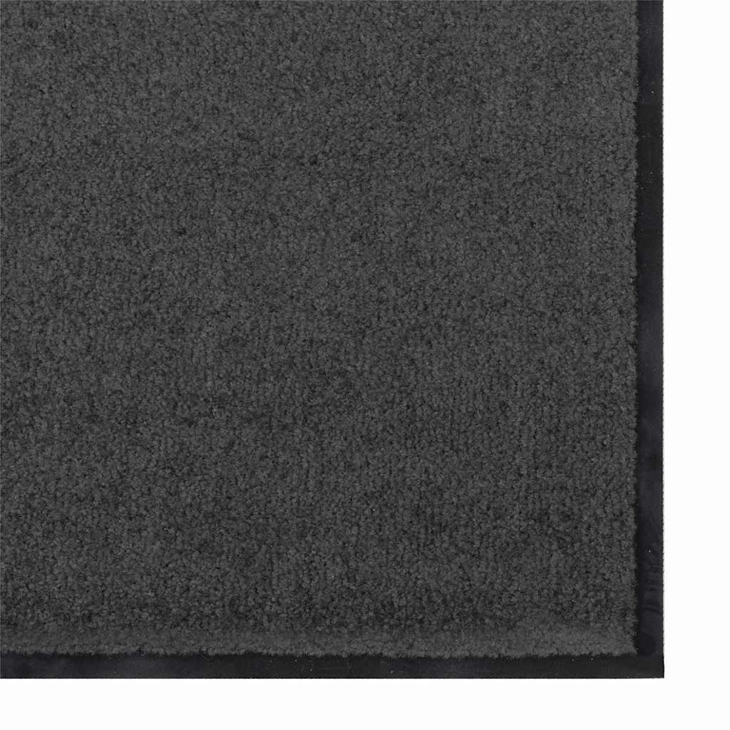 Fußmatte Sonstiges Anthrazit und Schwarz 120 x 300 cm