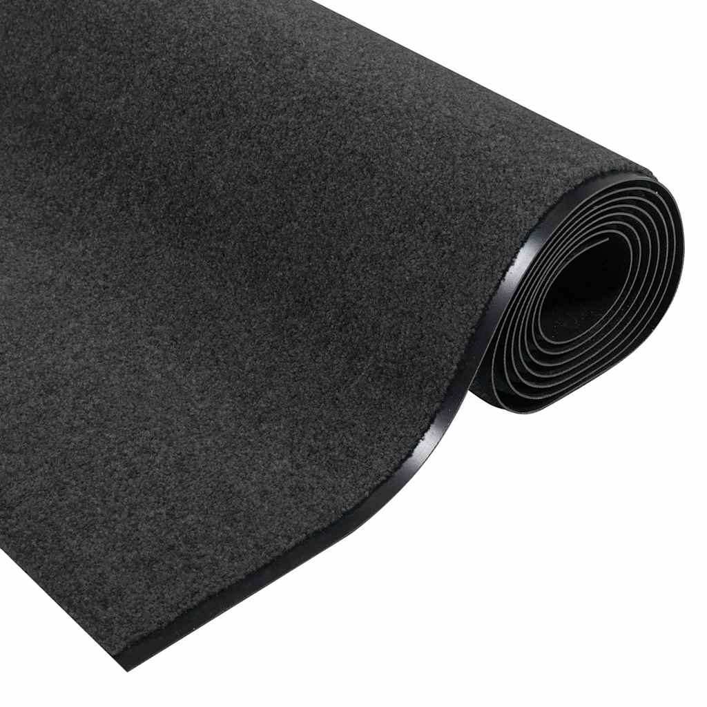Fußmatte Sonstiges Anthrazit und Schwarz 120 x 350 cm