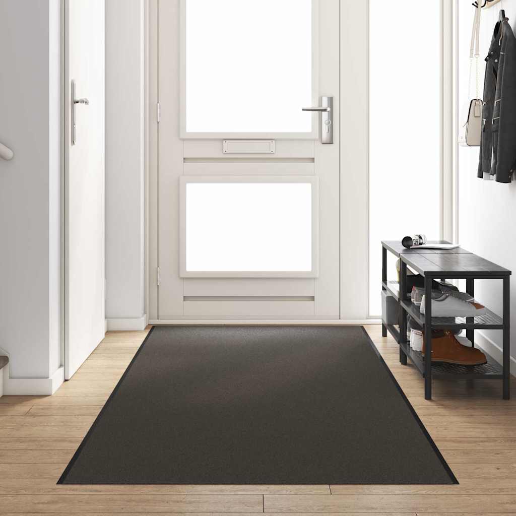 Fußmatte Sonstiges Anthrazit und Schwarz 120 x 400 cm