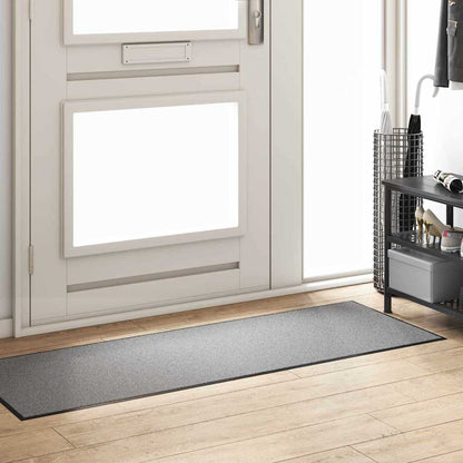 Fußmatte Grau und Schwarz 60 x 180 cm Polypropylen und Vinyl