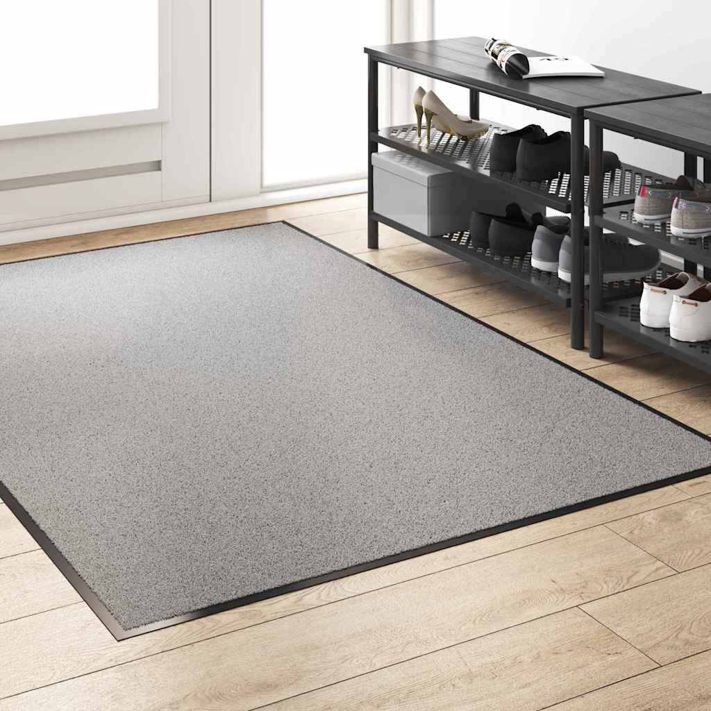 Fußmatte Grau und Schwarz 120 x 180 cm Polypropylen und Vinyl