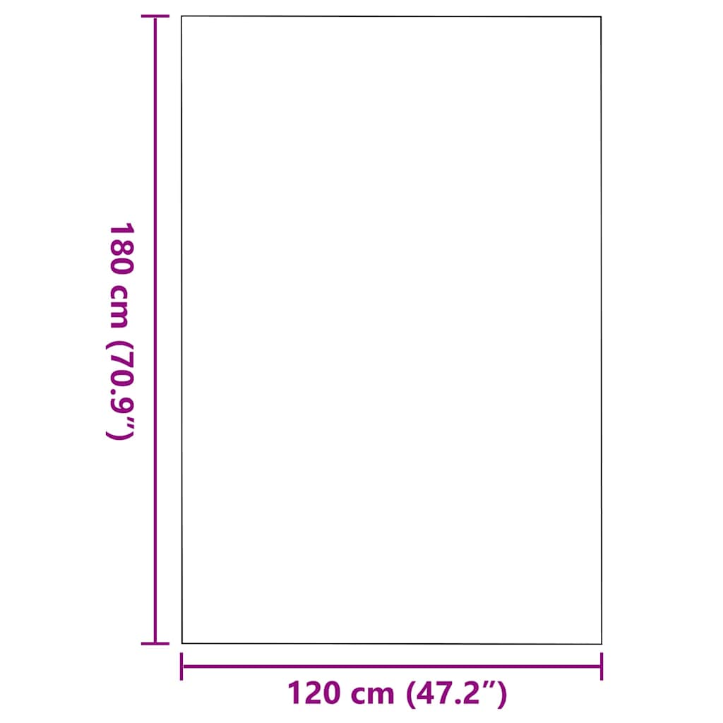 Fußmatte Grau und Schwarz 120 x 180 cm Polypropylen und Vinyl