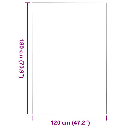 Fußmatte Grau und Schwarz 120 x 180 cm Polypropylen und Vinyl