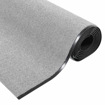 Fußmatte Grau und Schwarz 120 x 350 cm Polypropylen und Vinyl