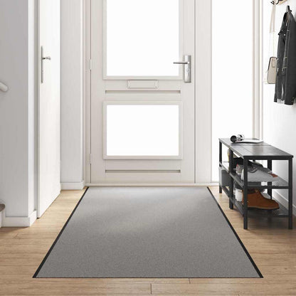 Fußmatte Grau und Schwarz 120 x 350 cm Polypropylen und Vinyl
