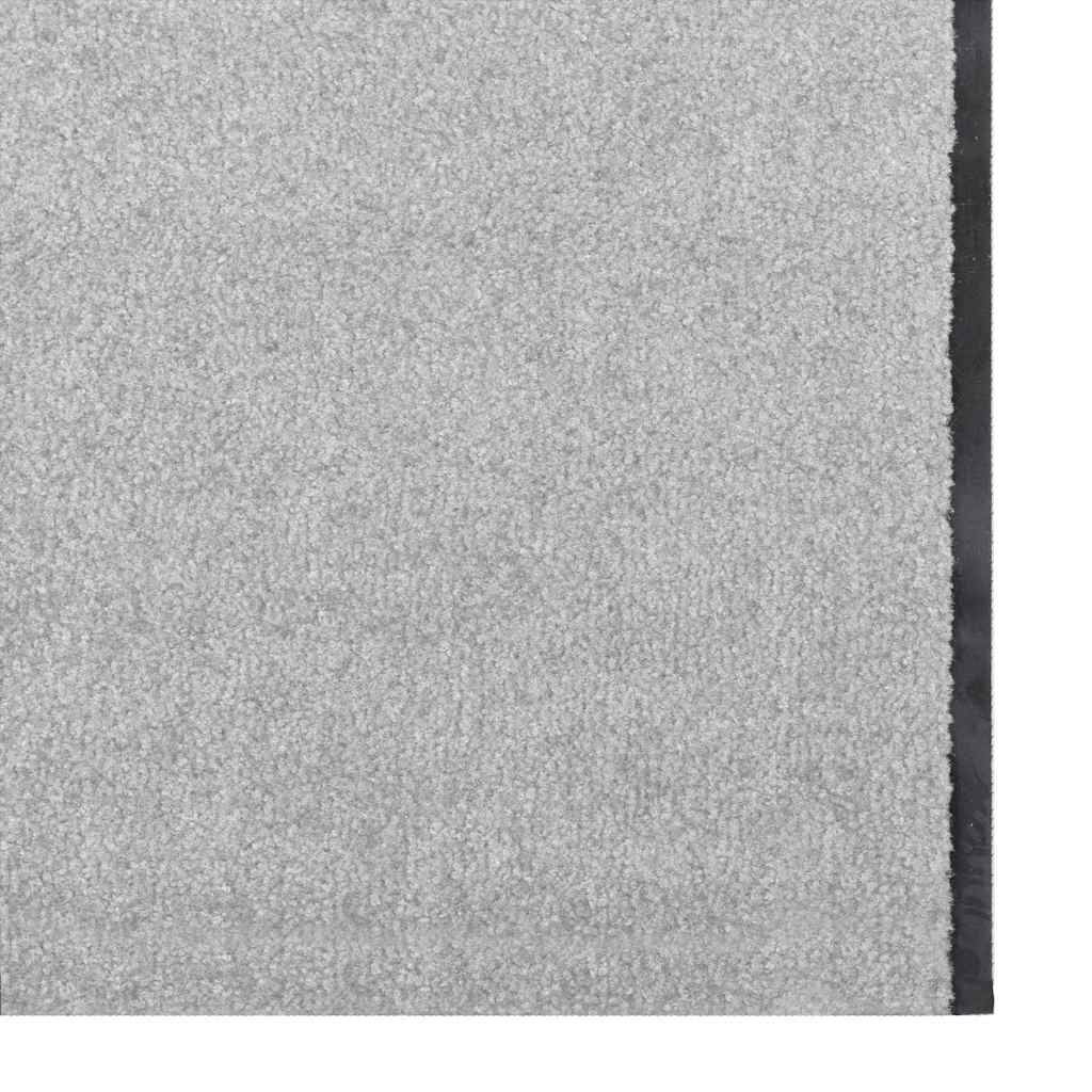 Fußmatte Grau und Schwarz 120 x 400 cm Polypropylen und Vinyl