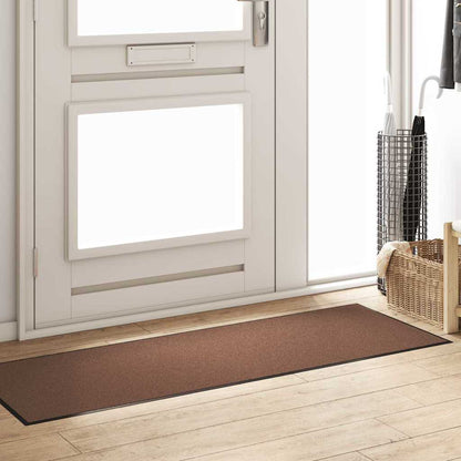 Fußmatte Braun und Schwarz 60 x 180 cm Polypropylen und Vinyl