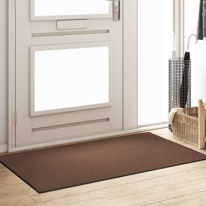 Fußmatte Braun und Schwarz 90 x 150 cm Polypropylen und Vinyl