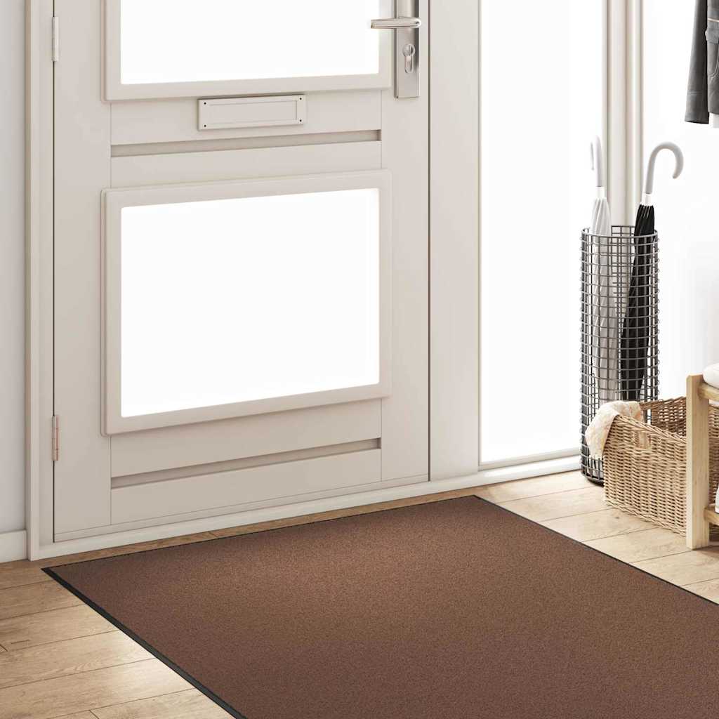 Fußmatte Braun und Schwarz 120 x 300 cm Polypropylen und Vinyl