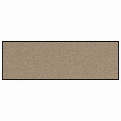 Fußmatte Beige und Schwarz 60 x 180 cm Polypropylen und Vinyl