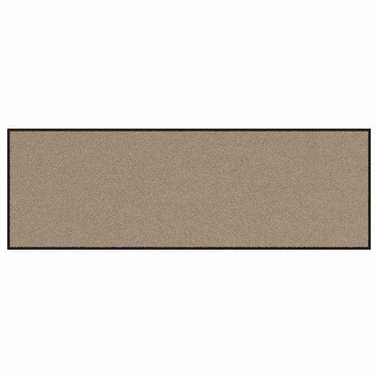 Fußmatte Beige und Schwarz 60 x 180 cm Polypropylen und Vinyl