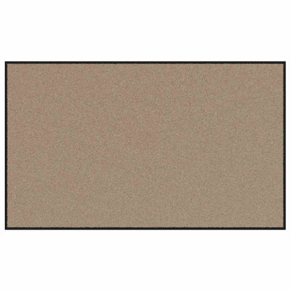 Fußmatte Beige und Schwarz 90 x 150 cm Polypropylen und Vinyl