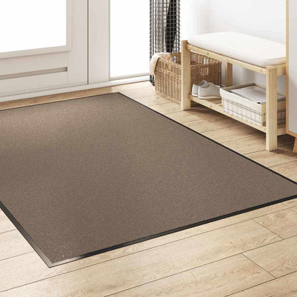Fußmatte Beige und Schwarz 120 x 180 cm Polypropylen und Vinyl