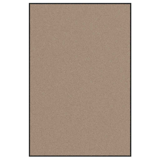 Fußmatte Beige und Schwarz 120 x 180 cm Polypropylen und Vinyl