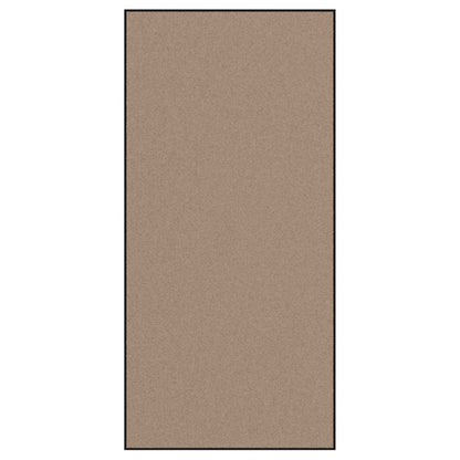 Fußmatte Beige und Schwarz 120 x 250 cm Polypropylen und Vinyl